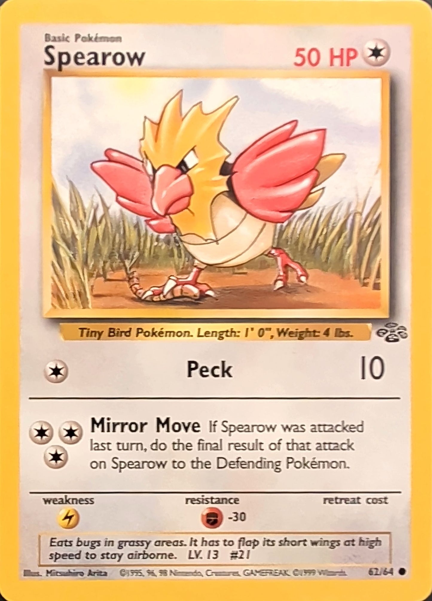 Spearow Common Jungle 62/64 MP