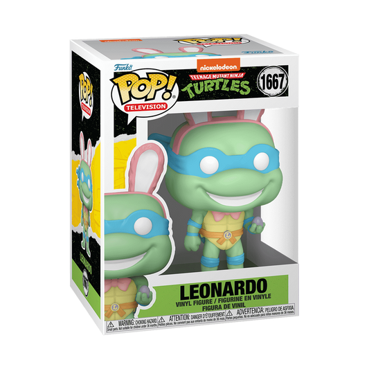 Funko Pop! Leonardo figure packaging from Teenage Mutant Ninja Turtles
