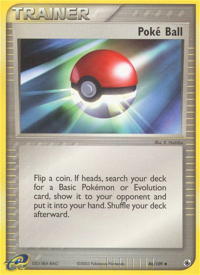 Poké Ball 86/109 — Pokémon EX Ruby & Sapphire