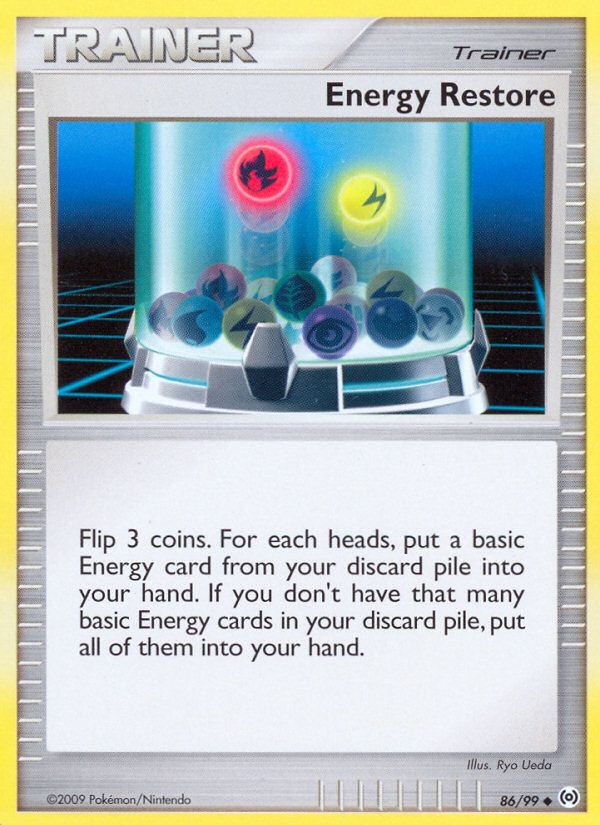 Energy Restore 86/99 Pokémon Arceus (2009) English card — catalogue reference