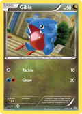 Gible 86/124 Pokémon Dragons Exalted (2012) English card — catalogue reference