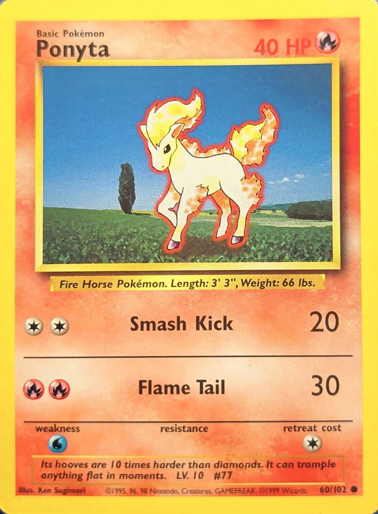 Spearow Common Base Set 2 092/130 MP (Back)