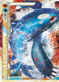 Kyogre & Groudon LEGEND (Top Half) 87/90 Pokémon Undaunted (2010) English card — catalogue reference