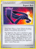 Expert Belt 87/99 Pokémon Arceus (2009) English card — catalogue reference