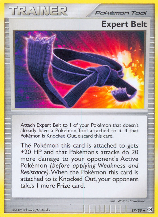 Expert Belt 87/99 Pokémon Arceus (2009) English card — catalogue reference