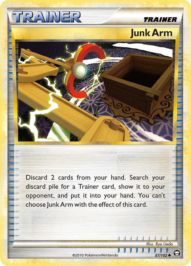 Junk Arm 87/102 Pokémon Triumphant (2010) English card — catalogue reference