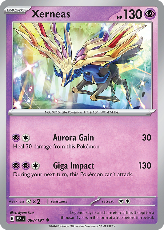 Pokemon Xerneas Surging Sparks 088/191