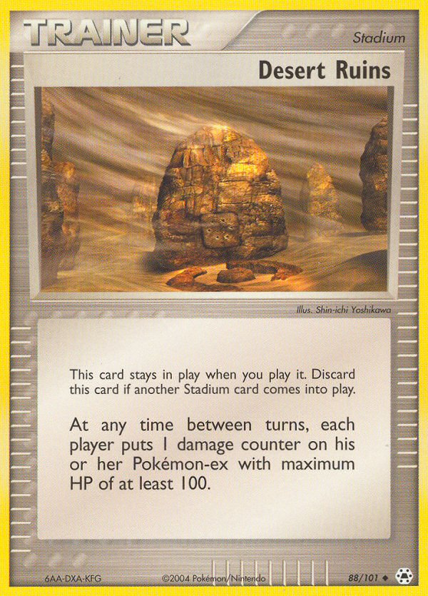 Desert Ruins 88/101 Pokémon EX Hidden Legends 2004