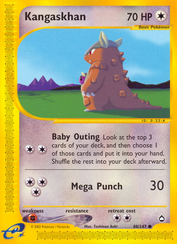 Kangaskhan 88/147 — Pokémon Aquapolis