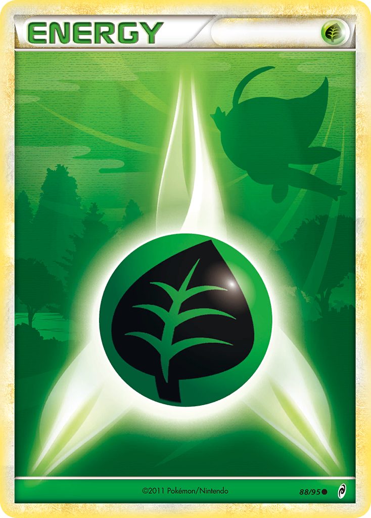 Grass Energy 88/95 Pokémon Call of Legends (2011) English card — catalogue reference