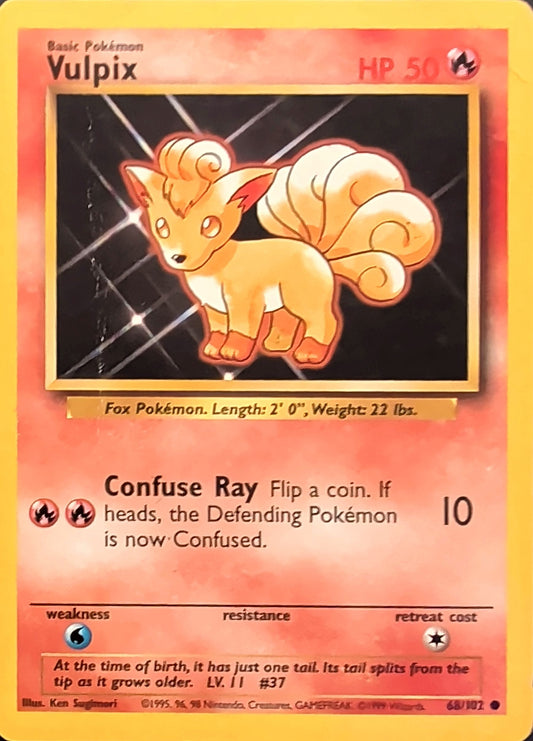 Vulpix Common Base Set 068/102 MP
