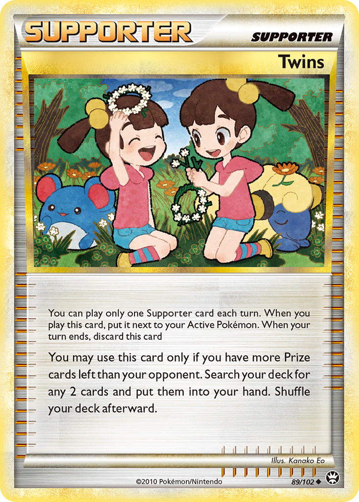 Twins 89/102 Pokémon Triumphant (2010) English card — catalogue reference