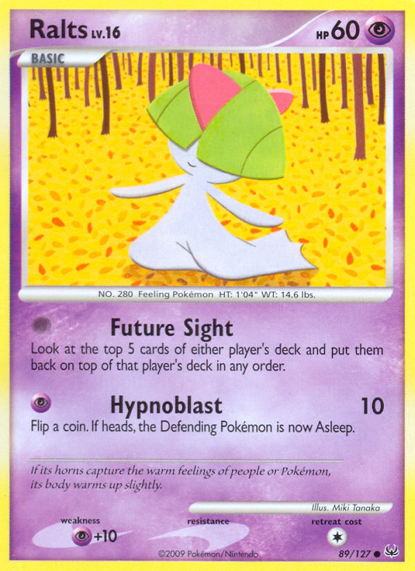 Ralts 89/127 Pokémon Platinum (2009) English card — catalogue reference