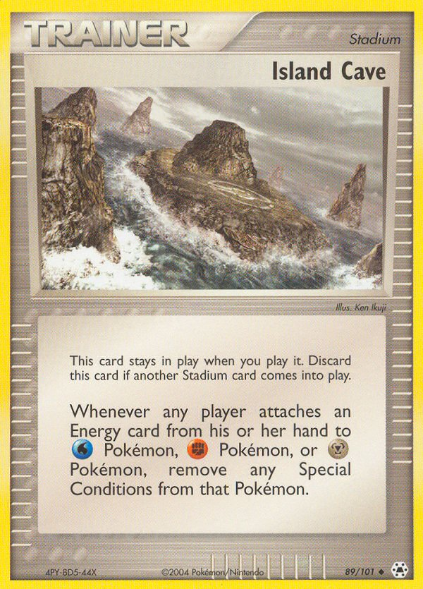 Island Cave 89/101 Pokémon EX Hidden Legends 2004