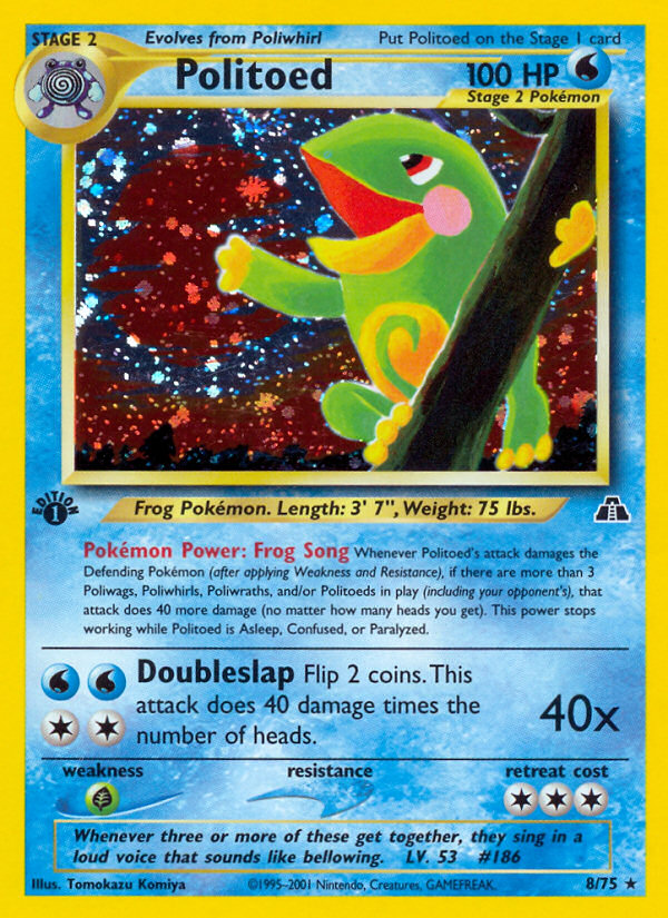 Politoed 8/75 — Pokémon Neo Discovery