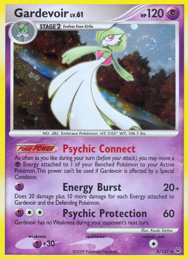 Gardevoir 8/127 Pokémon Platinum (2009) English card — catalogue reference