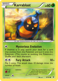 Karrablast 8/101 Pokémon Noble Victories (2011) English card — catalogue reference
