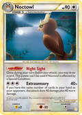 Noctowl 8/123 Pokémon HeartGold & SoulSilver (2010) English card — catalogue reference
