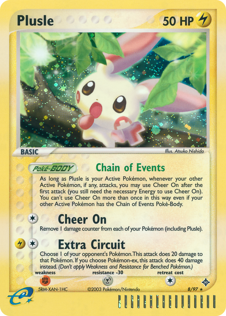 Plusle 8/97 — Pokémon EX Dragon