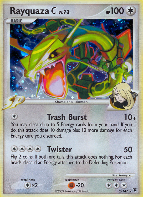 Rayquaza C 8/147 Pokémon Supreme Victors (2009) English card — catalogue reference