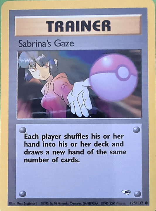 Sabrina's Gaze Common Gym Heroes 125/132 MP