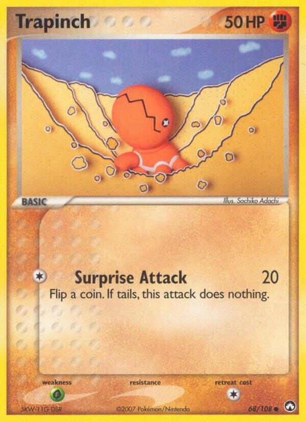 Trapinch Common Power Keepers 68/108 MP (Back)