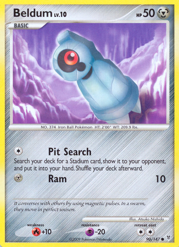 Beldum 90/147 Pokémon Supreme Victors (2009) English card — catalogue reference