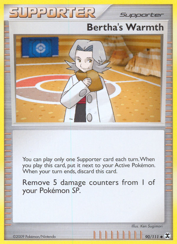 Bertha's Warmth 90/111 Pokémon Rising Rivals (2009) English card — catalogue reference