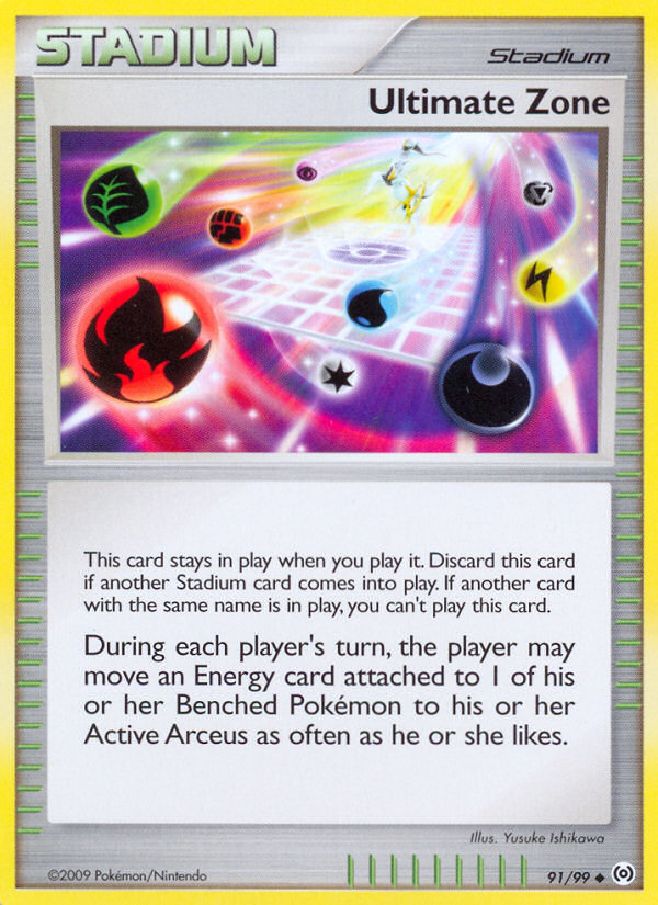 Ultimate Zone 91/99 Pokémon Arceus (2009) English card — catalogue reference