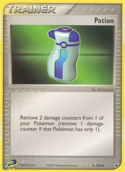 Potion 91/109 — Pokémon EX Ruby & Sapphire