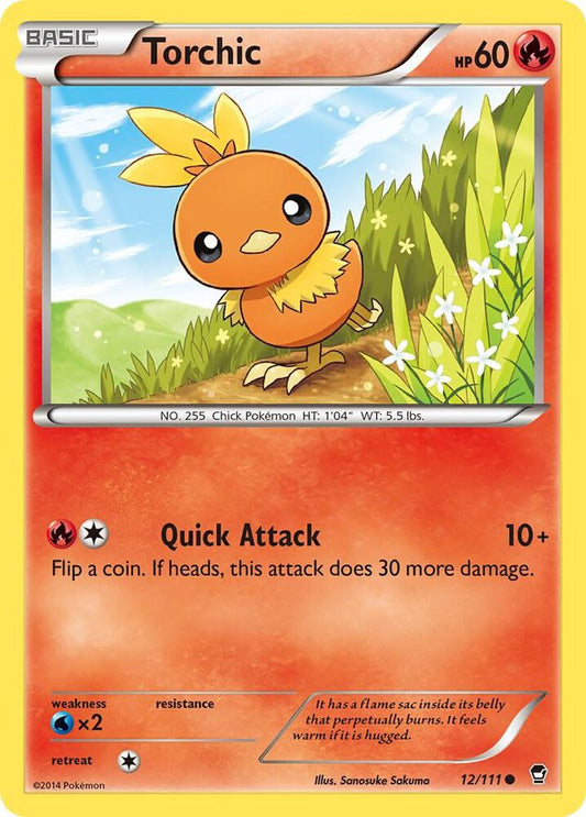 Torchic Common XY - Furious Fists 12/111 MP (Back)