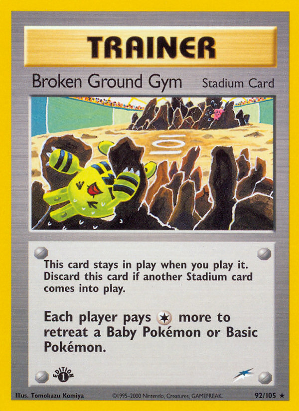 Broken Ground Gym 92/105 — Pokémon Neo Destiny