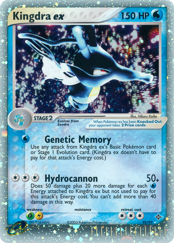 Kingdra ex 92/97 — Pokémon EX Dragon