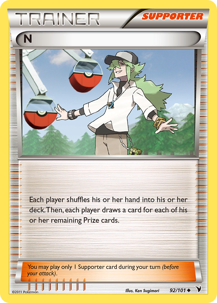N 92/101 Pokémon Noble Victories (2011) English card — catalogue reference