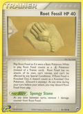 Root Fossil 92/100 — Pokémon EX Sandstorm