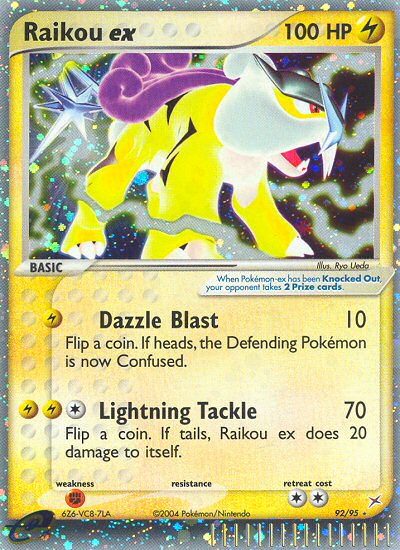 Raikou ex 92/95 — Pokémon EX Team Magma vs Team Aqua