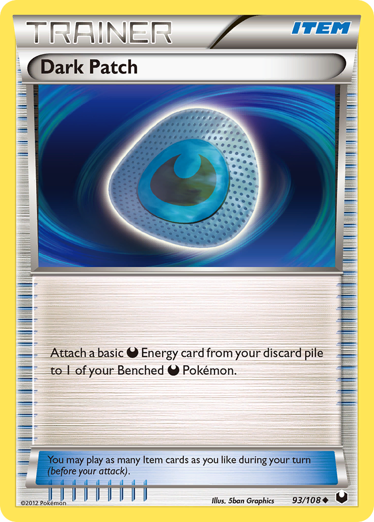 Dark Patch 93/108 Pokémon Dark Explorers (2012) English card — catalogue reference