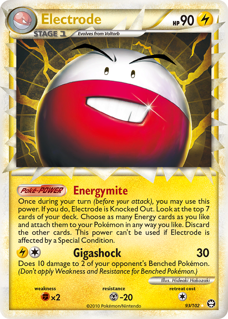 Electrode 93/102 Pokémon Triumphant (2010) English card — catalogue reference
