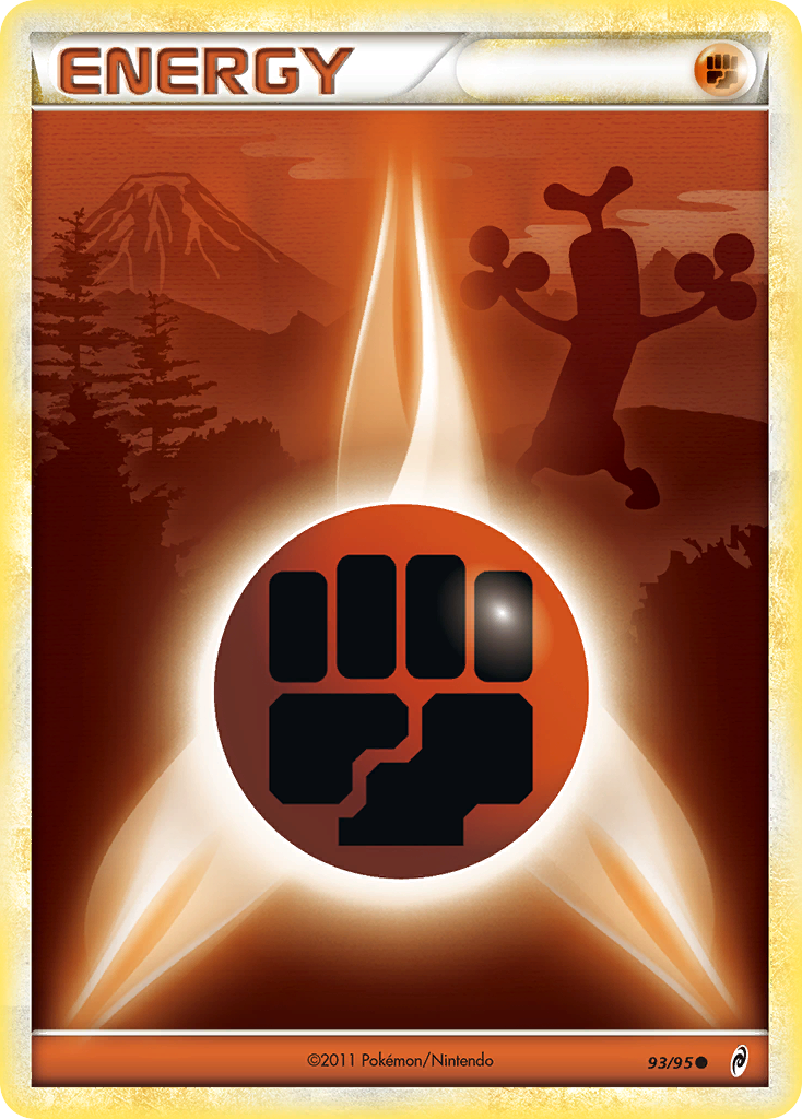 Fighting Energy 93/95 Pokémon Call of Legends (2011) English card — catalogue reference