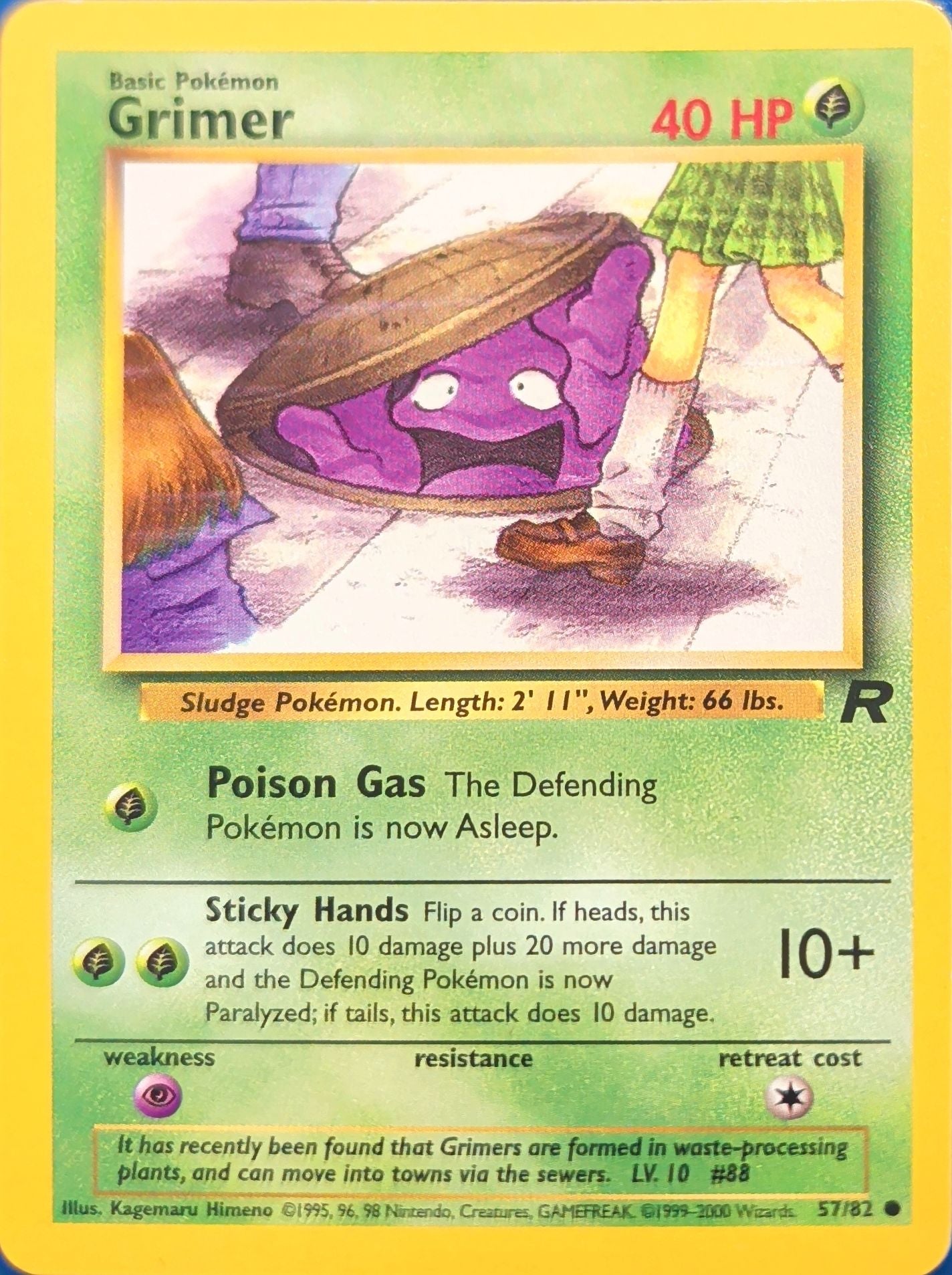 Grimer Common Team Rocket 57/82 MP