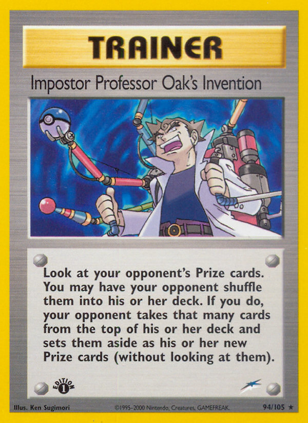 Impostor Professor Oak's Invention 94/105 — Pokémon Neo Destiny