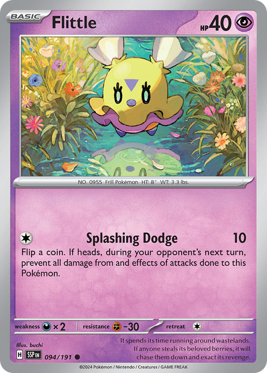 Pokemon Flittle Surging Sparks 094/191