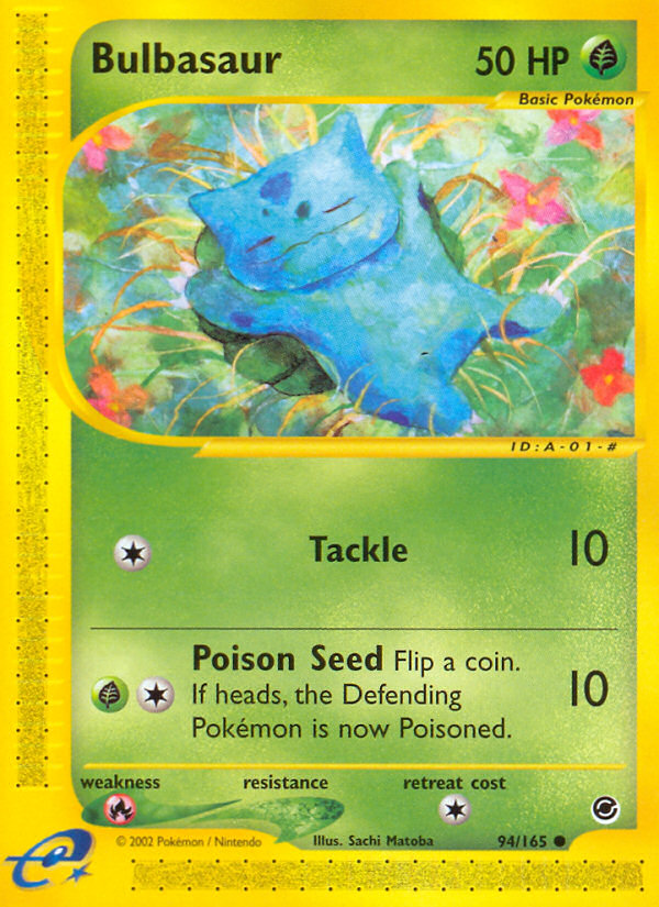 Bulbasaur 94/165 — Pokémon Expedition Base Set