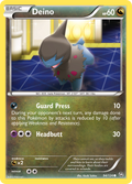Deino 94/124 Pokémon Dragons Exalted (2012) English card — catalogue reference
