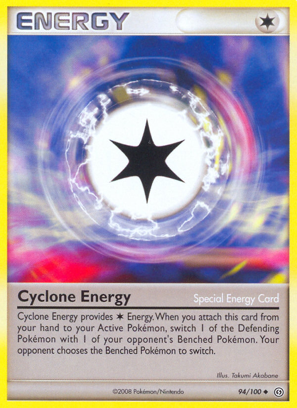 Cyclone Energy 94/100 Pokémon Stormfront (2008) English card — catalogue reference