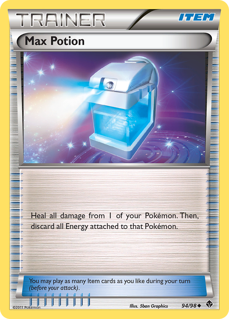 Max Potion 94/98 Pokémon Emerging Powers (2011) English card — catalogue reference