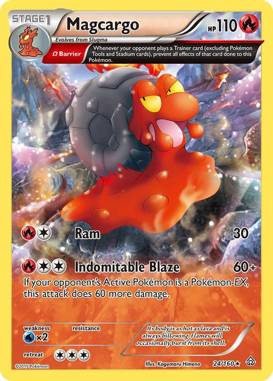 Magcargo (Omega) Rare XY - Primal Clash 24/160 NM (Back)