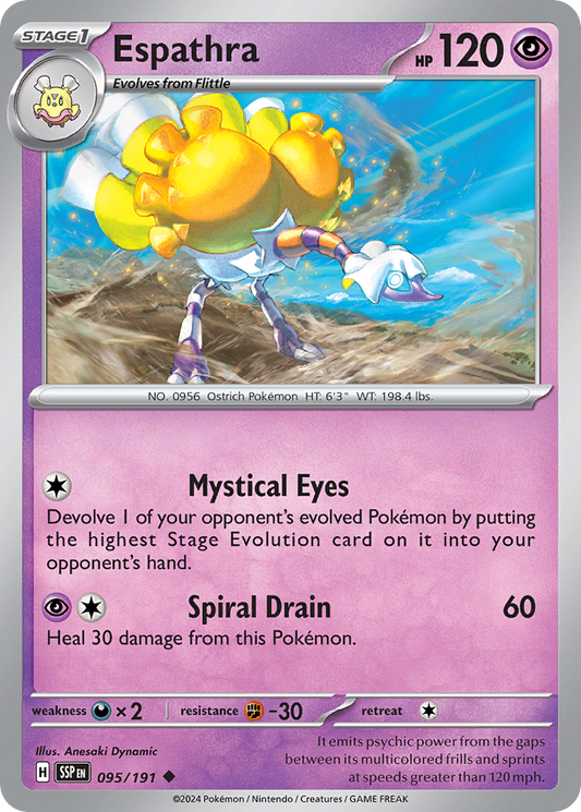 Pokemon Espathra Surging Sparks 095/191