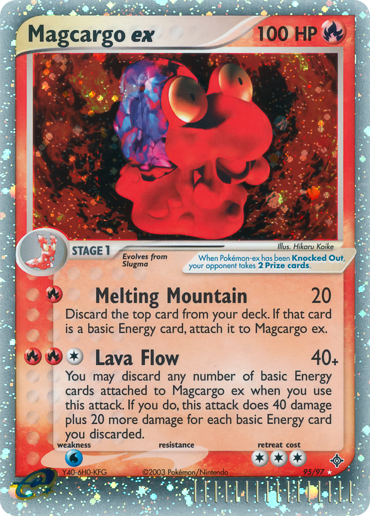 Magcargo ex 95/97 — Pokémon EX Dragon