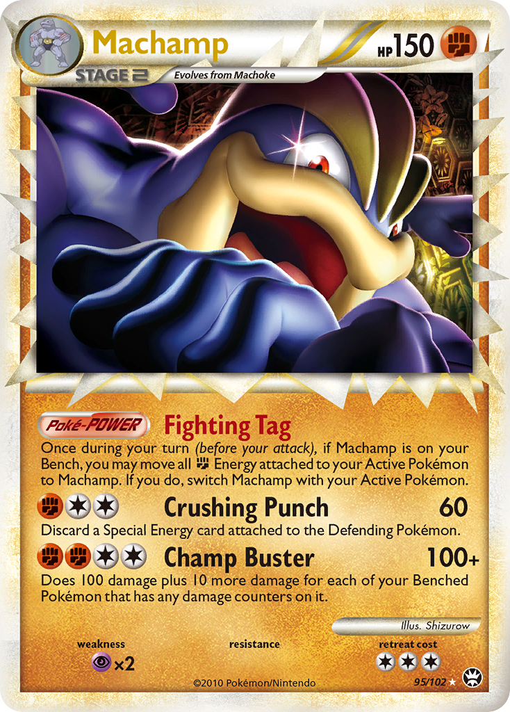 Machamp 95/102 Pokémon Triumphant (2010) English card — catalogue reference